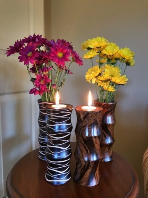 Vase and Candle Holder Combo